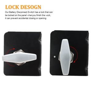 Interrupteur de coupure de courant, déconnexion de <span class=keywords><strong>batterie</strong></span>, en cuivre, 2 pôles, facile à installer pour les bateaux, les treuils, les voitures, les motos - Product Image 5