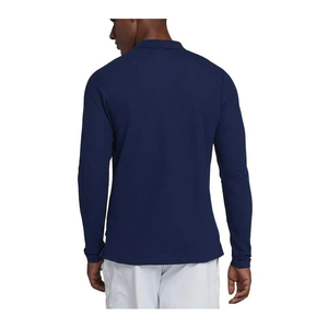 T-shirt polo à manches longues à la mode pour hommes, vêtements de golf en coton décontractés d'été, vêtements de sport à séchage rapide avec motif solide et énervé - Product Image 2