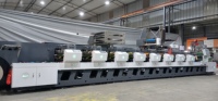NOUVELLE Machine d'impression flexographique semi-automatique de type pétale 8 couleurs entièrement servo haute vitesse 180 m/min pour l'impression d'étiquettes sur sacs empilés