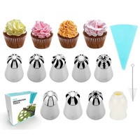 Ensemble de décoration de pâtisserie en acier inoxydable de qualité alimentaire, écologique, pour la vente en gros, avec logo personnalisé, pour la décoration de gâteaux et de pâtisseries