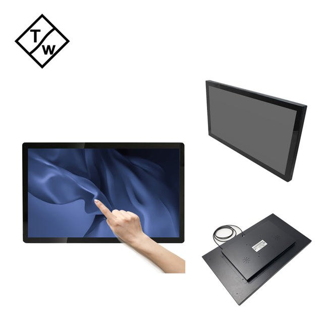 OEM Vandal Proof Glass 10 Points Multi Capacitive Touch Screen 21.5 Inch Open Frame Monitor