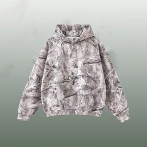 <span class=keywords><strong>Felpa</strong></span> con Cappuccio da <span class=keywords><strong>Uomo</strong></span> Personalizzata in Fabbrica, Stile <span class=keywords><strong>Streetwear</strong></span> con Maschera, Effetto Lavato, Ricami e Dettagli Consumati - Product Image 2