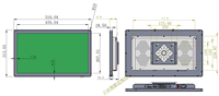 OEM 21.5 pouces LCD industriel PC écran tactile mural HD USB moniteur avec de nouveaux produits diverses applications