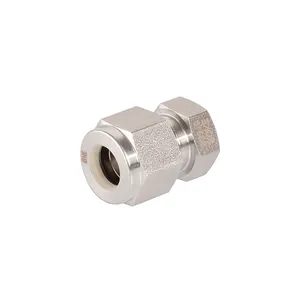 Stainless Steel Compression Fittings 3/8" Tube End Instrumentation Connector 6000 Psi Double Twin Ferrule Tube Plug