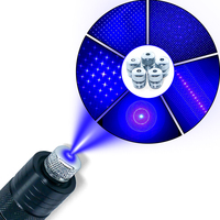 Puntero Láser Azul Profesional para Apuntar a Larga Distancia al Aire Libre |   Haces de Luz de Alta Intensidad con Construcción de Aluminio Resistente