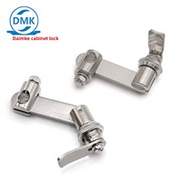Serrure à cadenas pour porte d'armoire industrielle, à levier et à cylindre, en acier inoxydable 304, MS351, sans clé, fabriquée en Chine, pour extérieur