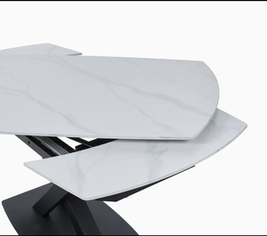 <span class=keywords><strong>Table</strong></span> de salle à manger/restaurant moderne en marbre, rectangulaire, extensible, pivotante à 360 degrés, en céramique - Product Image 3
