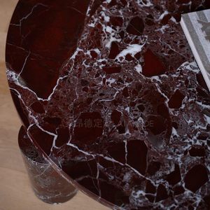 Tavolino Morden in <span class=keywords><strong>marmo</strong></span> di lusso per soggiorno viola <span class=keywords><strong>rosso</strong></span> <span class=keywords><strong>marmo</strong></span> mobili da <span class=keywords><strong>tavolo</strong></span> - Product Image 4