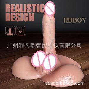 Vente Flash : Godemiché réaliste en silicone liquide avec veines et base flexible, pour femmes - Product Image 2