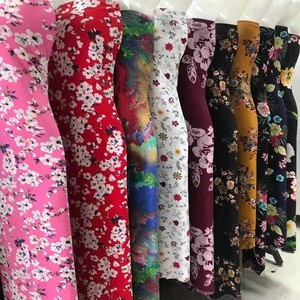 Stocklot <span class=keywords><strong>100</strong></span>% Rayonne <span class=keywords><strong>viscose</strong></span> tissu imprimé robe matériel - Product Image 1