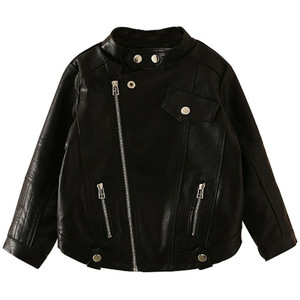 Vêtements de boutique pour enfants en gros pour l'automne, veste en cuir pour filles, provenant d'un fournisseur chinois - Product Image 1