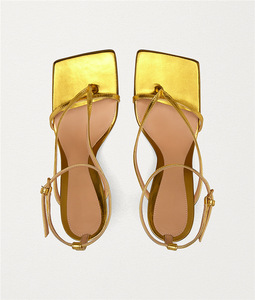 XINZI RAIN – sandales à talons pour femmes, grande taille 45, confortables, pieds larges, bout carré, <span class=keywords><strong>talon</strong></span> fin de 9cm - Product Image 2