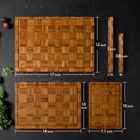 Nouveau Design Bambou À Découper Panneau Naturel Bambou Cuisine Hachoir À Légumes Fin Grain Planche à Découper
