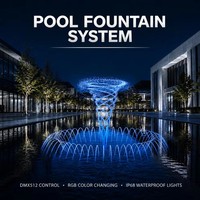 Fuente de Agua para Piscina, Solución Profesional Completa, Suministro Directo de Fábrica, Diseño y Construcción Interna, Proyecto B2B