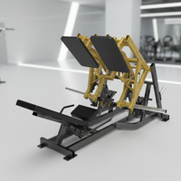 Machine à Squat Commercial Pendulum-X, Presse à Jambes et Hack Squat à Charge de Plaques pour l'Entraînement de la Force des Quadricipitres, des Fessiers et des Ischio-jambiers