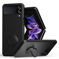 Casing pelindung ponsel Samsung Galaxy Z Flip 7, casing dengan pengisap magnetis cincin terintegrasi, casing pelindung tahan jatuh untuk Samsung Galaxy Z Flip 7