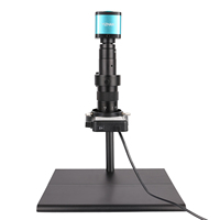 Microscopio Digital Monocular con Cámara Electrónica 180X, Herramientas Profesionales de Reparación de Teléfonos y Soldadura, Luz LED de Anillo USB
