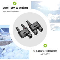 Haute qualité 2P panneau solaire T connecteurs de branche MFF/FMM câble répartiteur coupleur combinateur pour système photovoltaïque solaire 1 paire