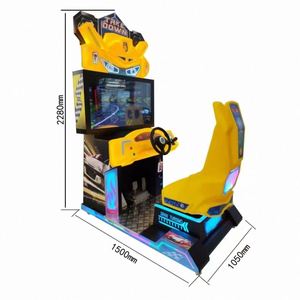 เครื่องจำลองการแข่งรถคุณภาพสูง 42 นิ้ว Sonic Frenzy แบบหยอดเหรียญ ตู้เกมอาร์เคดโลหะ ขับเคลื่อนด้วยเหรียญ รับประกัน 1 ปี ภาษาอังกฤษ สำหรับความบันเทิงและความเพลิดเพลิน - Product Image 2