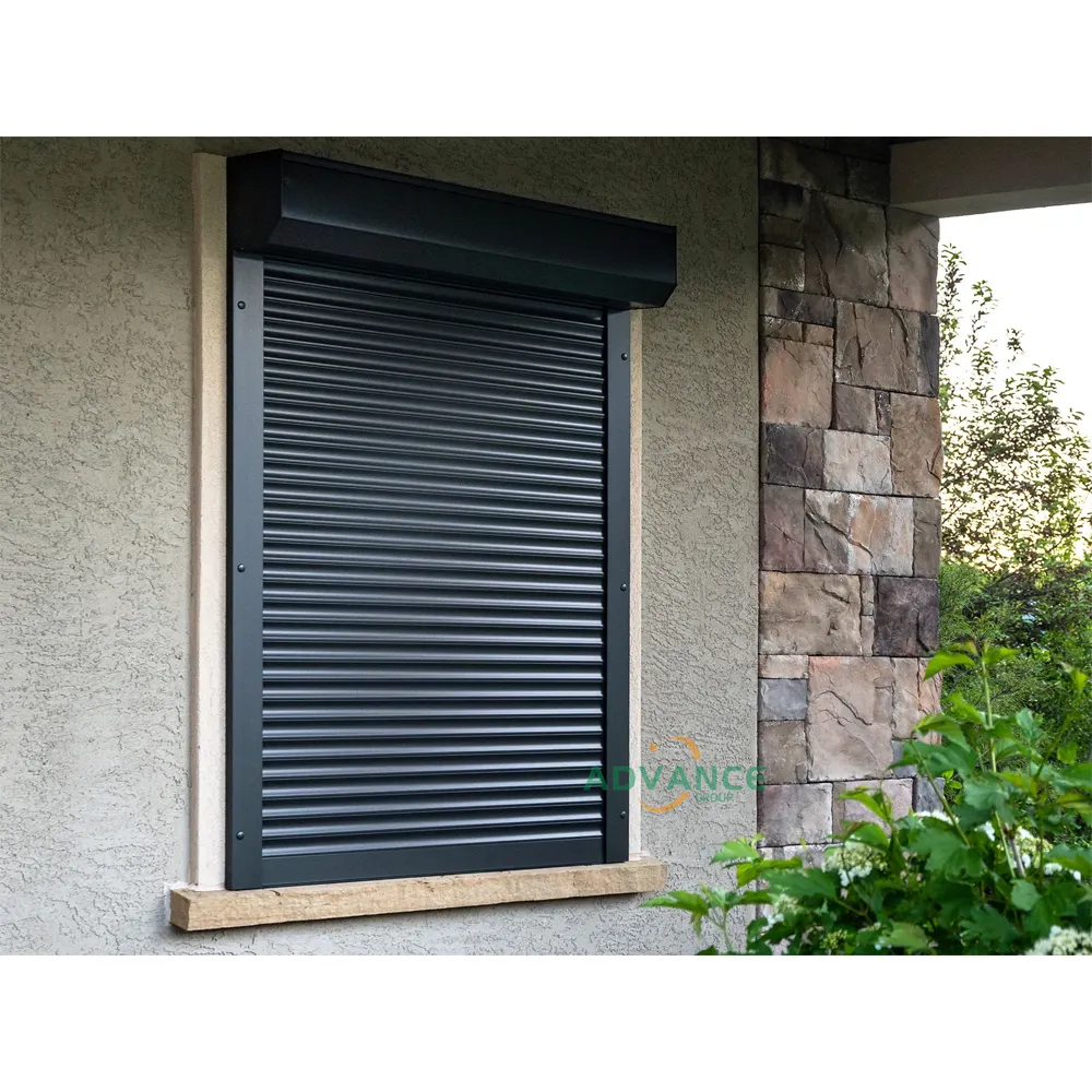 Home Window Security Shutters Exterior Heat and Sound Insulated Roller Storm Shutters