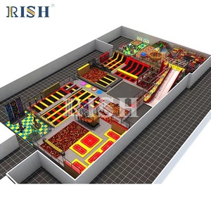 Parque <span class=keywords><strong>de</strong></span> Trampolines Multifuncional con Laberinto, Área <span class=keywords><strong>de</strong></span> Juegos Interior Grande para Niños, Equipo Comercial para Parques <span class=keywords><strong>de</strong></span> Diversión - Product Image 2