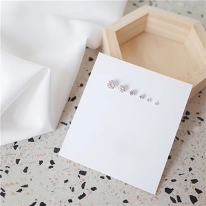 <span class=keywords><strong>Orecchini</strong></span> in <span class=keywords><strong>Argento</strong></span> Puro S999 con Zirconi da 3mm 4mm 5mm 6mm 7mm 8mm, <span class=keywords><strong>Orecchini</strong></span> di Lusso per Donna, Regalo per Ragazze, <span class=keywords><strong>Orecchini</strong></span> a Lobo con Zirconi - Product Image 3