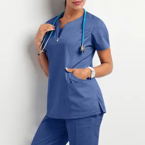 Scrub tute Stretch traspirante set da donna Jogger infermieristica Scrub uniformi Medical Spandex Hospital Scrubs uniformi set