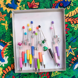 Bolígrafo <span class=keywords><strong>de</strong></span> Plástico en Blanco para Manualidades DIY, Rellenable con Purpurina, con Efecto <span class=keywords><strong>de</strong></span> Esfera Flotante, para Añadir Cuentas, Tubo Vacío, Globo <span class=keywords><strong>de</strong></span> Nieve, <span class=keywords><strong>de</strong></span> Secado Rápido - Product Image 3