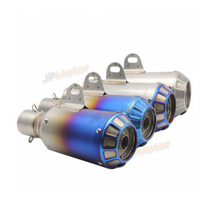 JPMotor-Tubo de escape de acero inoxidable, color titanio, para menos de <span class=keywords><strong>1000cc</strong></span>, silenciador de sistema de escape de motor de motocicleta - Product Image 2