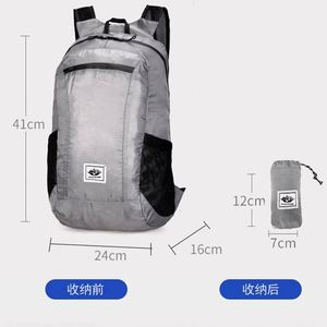Sac à dos pliable personnalisé avec logo, sac de rangement de voyage, léger, durable, pour le camping et les sports - Product Image 2