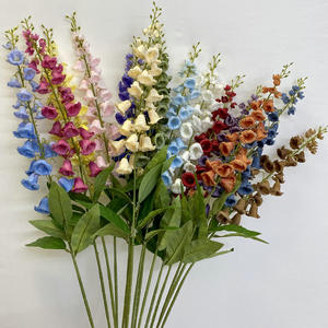 Flor artificial Delphinium jacintos Flor de lirio sala de estar plantas en maceta adornos decoraciones de mesa bellflowers - Product Image 1