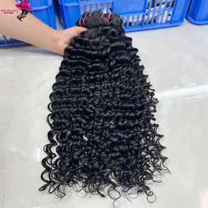 Cabello rizado indio virgen 100% sin procesar, mechones de cabello indio rizado de color natural - Product Image 2