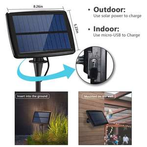 옥외 방수 25 LED G40 S14 전구 결혼식, 안뜰, 정원, 호텔을 위한 태양 강화된 크리스마스 요정 끈 빛 - Product Image 3