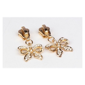 Tirant de fermeture éclair personnalisé en métal pour accessoires de sac à main dorés - Product Image 2