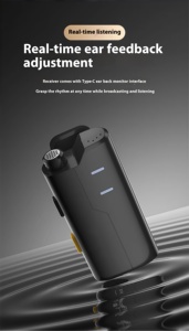 Commercio all'ingrosso della fabbrica microfono Lavalier senza fili 20m di trasmissione leggera custodia di ricarica per interviste di strada <span class=keywords><strong>Vlogging</strong></span> - Product Image 3