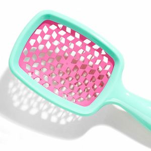 Free Sample Plastic Hollow Out Hair Comb Scalp Massage Hair <b>Brush</b> Wet and Dry Vent <b>Detangling</b> Curly Hairbrush - Product Image 4