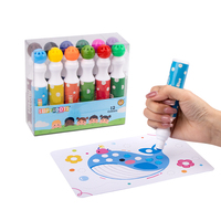 Nouveaux marqueurs de peinture à points lavables pour enfants, 1,5 OZ, couleurs vives et sûres, DIY, non toxiques, marqueurs de bingo, peinture, coloriage, dessin