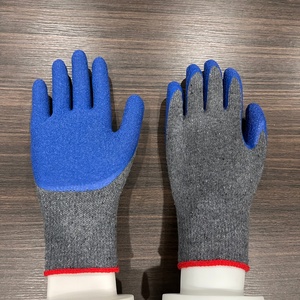 Gants en coton doux antidérapants avec doublure en latex enduit pour travaux domestiques et de construction - Product Image 4