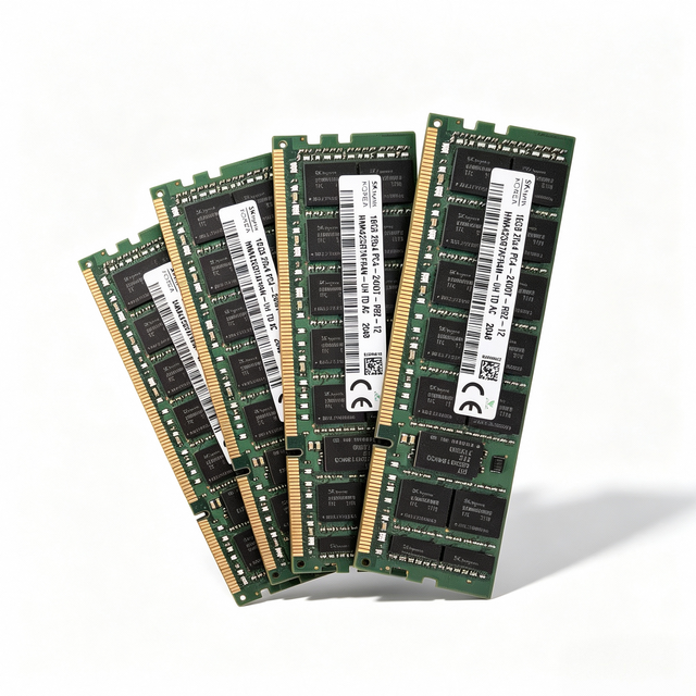 16GB DDR4 RDIMM 2Rx4 2400MT/s PC4-2400T ECC Registered 288Pin Server RAM Used
