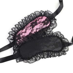 Antifaz de encaje negro ovalado, accesorios de coqueteo para mujeres, accesorios íntimos - Product Image 2