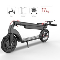 Nouvelle trottinette électrique HX X8 10 pouces 25 km/h pliable tout-terrain avec batterie amovible 350W entrepôt Europe