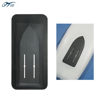Plaque de planche de Surf en Fiber de carbone 3K, accessoire argenté à fixation universelle, lecteur de Surf SUP, Kitesurf, 1 pièce