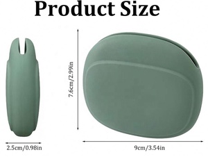 Tùy chỉnh màu sắc logo <span class=keywords><strong>Silicone</strong></span> Pouch phím mini Son môi cáp dây Winder chủ thủ môn quản lý để lưu trữ Earbuds USB Flash Drive - Product Image 3