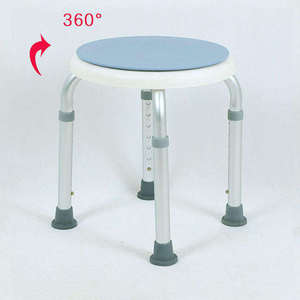 Thickened <b>shower</b> <b>chair</b> for seniors, non-slip <b>shower</b> stool and toilet step stool, swivel seat cushion bathroom stool - Product Image 1