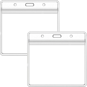 En stock : Ensemble porte-carte transparent en PVC avec cordon rétractable ovale en alliage de zinc à boucle facile à tirer - Product Image 5
