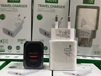 Cargador Rápido 3.0 QC PD de 20 W, Cargador Rápido USB Tipo C PD3.0 QC3.0 para iPhone 13 12 Pro Max para Teléfono Samsung, Cargador PD