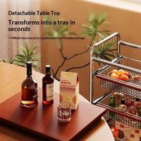 Chariot de rangement multifonctionnel à 4 niveaux en double maille, étanche, pour cuisine et épices – Offre Spéciale
