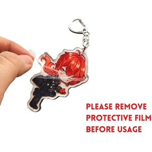 พลาสติก <span class=keywords><strong>Mona</strong></span> ของขวัญสติ๊กเกอร์จี้เมือกอะนิเมะ Genshin ผลกระทบพวงกุญแจ - Product Image 4