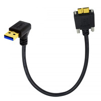 Cable DE DATOS DE cargador USB 3,0 Micro B de fábrica con soporte de bloqueo de tornillo doble sincronización de datos y cable de carga