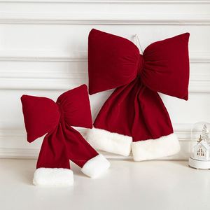 Nouveaux pendentifs en tissu velours bordeaux pour la décoration de l'arbre de Noël et de l'ambiance des centres commerciaux - Product Image 1